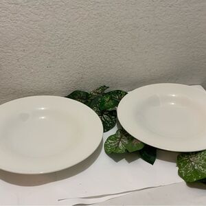 Seltmann Weiden Bavaria White Dinner deep Plates 10.5”   Set of 2 B4
